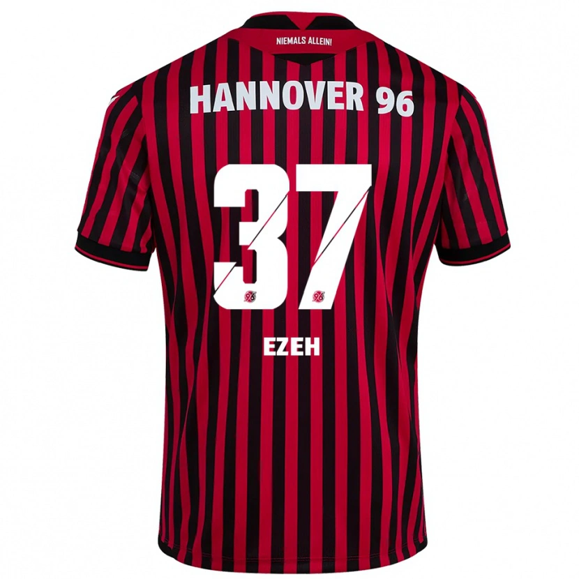 Danxen Kinder Brooklyn Ezeh #37 Rot Schwarz Heimtrikot Trikot 2025/26 T-Shirt Schweiz