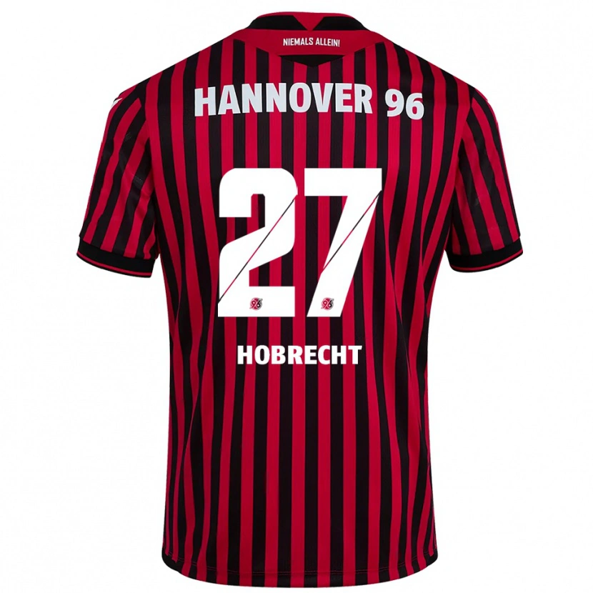 Danxen Kinder Tom Hobrecht #27 Rot Schwarz Heimtrikot Trikot 2025/26 T-Shirt Schweiz