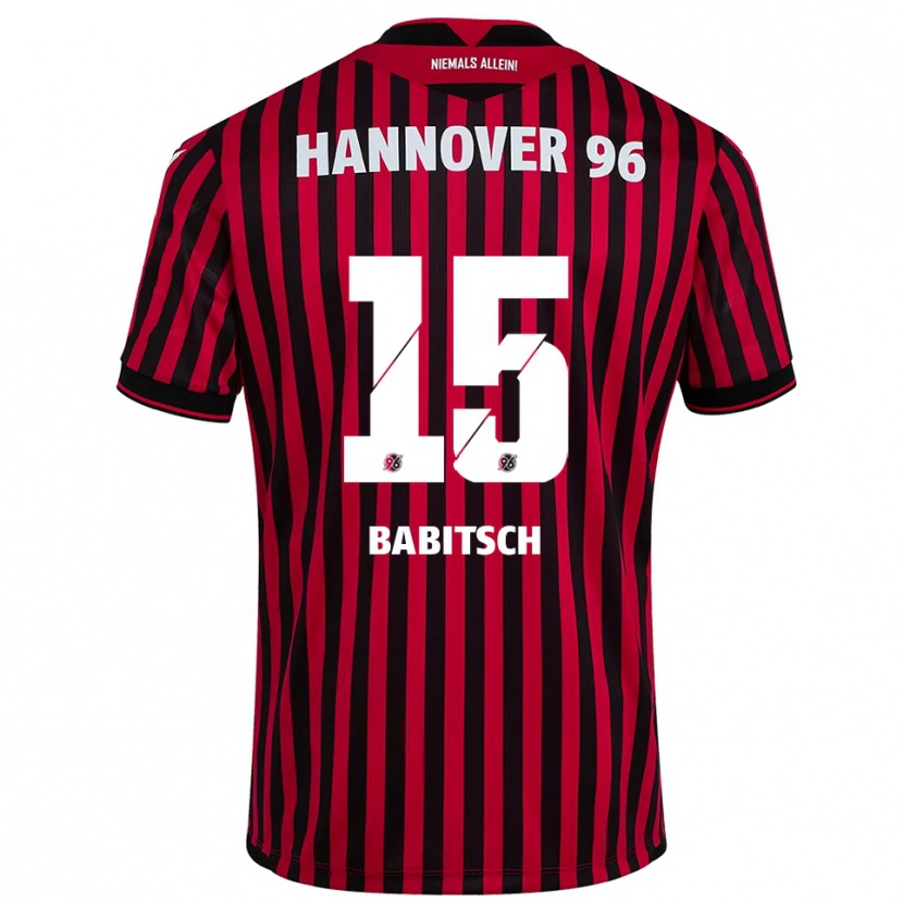 Danxen Kinder Alexander Babitsch #15 Rot Schwarz Heimtrikot Trikot 2025/26 T-Shirt Schweiz