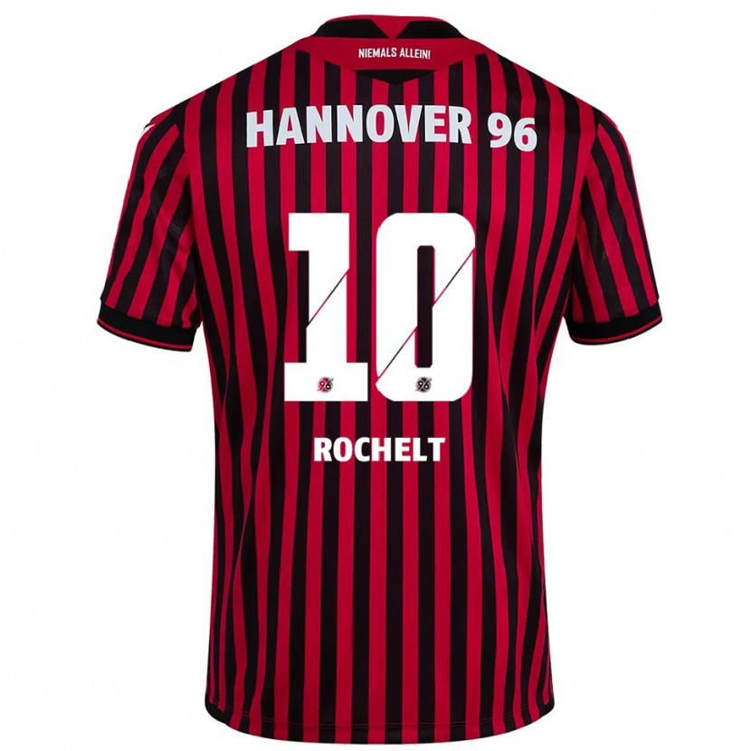 Danxen Kinder Jannik Rochelt #10 Rot Schwarz Heimtrikot Trikot 2025/26 T-Shirt Schweiz