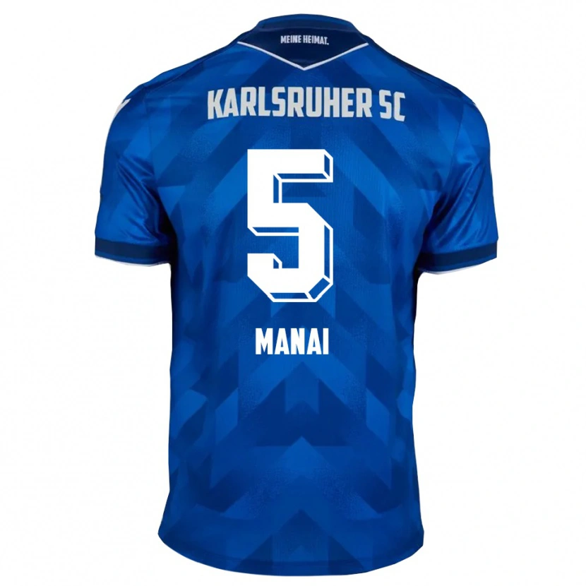Danxen Kinder Jassin Manai #5 Blau Weiß Heimtrikot Trikot 2025/26 T-Shirt Schweiz