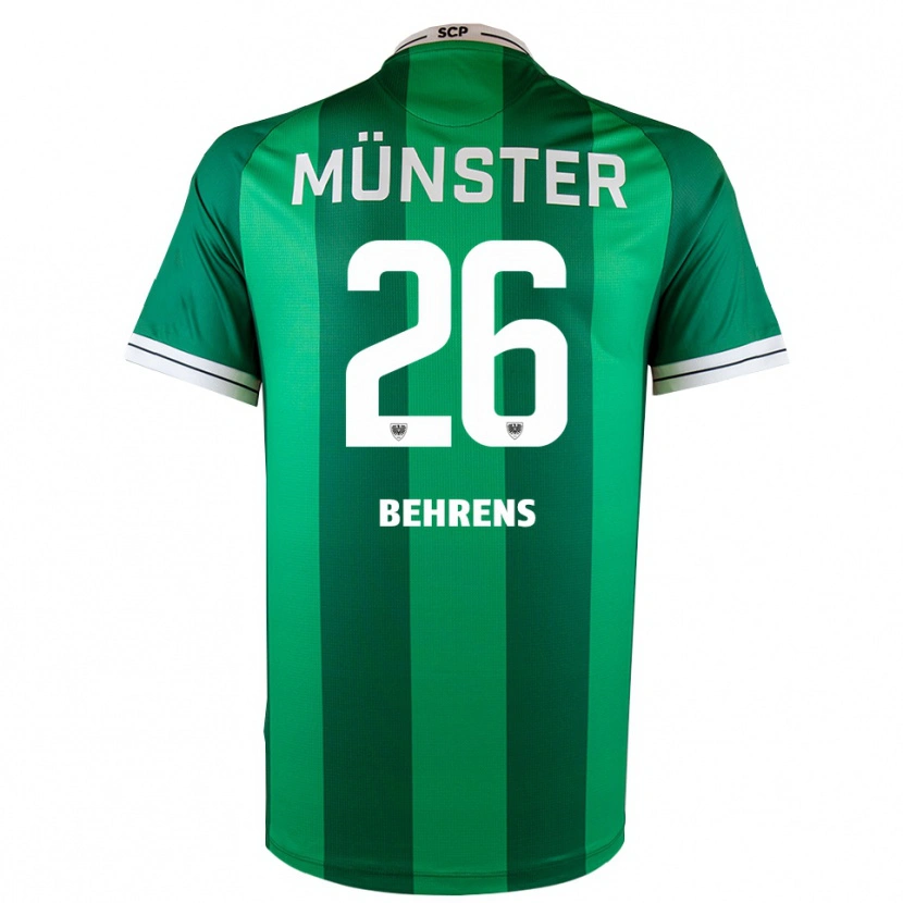 Danxen Kinder Morten Behrens #26 Grün Weiß Heimtrikot Trikot 2025/26 T-Shirt Schweiz