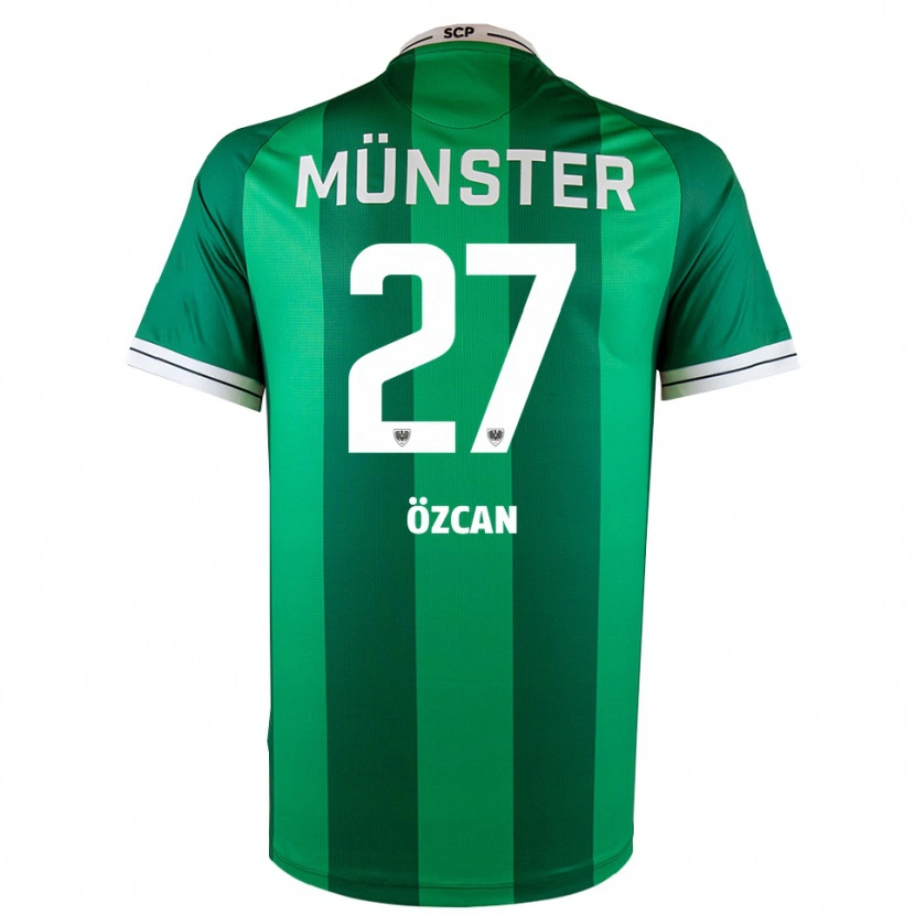 Danxen Kinder Kenan Özcan #27 Grün Weiß Heimtrikot Trikot 2025/26 T-Shirt Schweiz