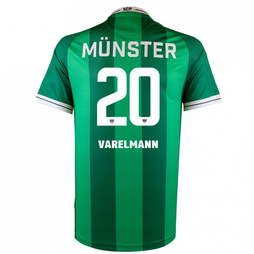 Danxen Kinder Niklas Varelmann #20 Grün Weiß Heimtrikot Trikot 2025/26 T-Shirt Schweiz