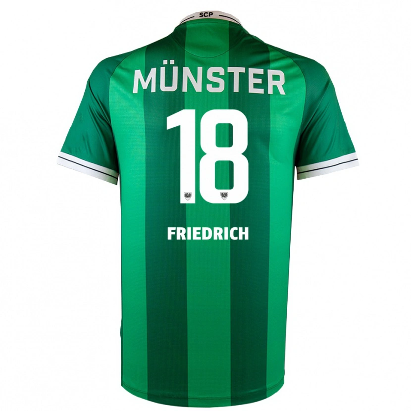 Danxen Kinder Alexander Friedrich #18 Grün Weiß Heimtrikot Trikot 2025/26 T-Shirt Schweiz