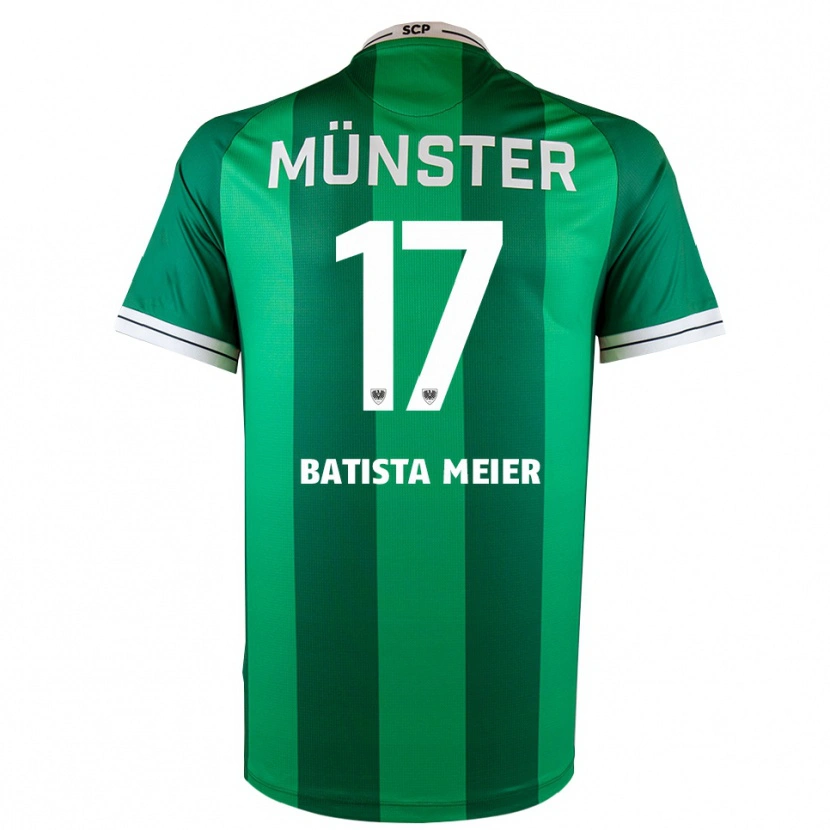 Danxen Kinder Oliver Batista Meier #17 Grün Weiß Heimtrikot Trikot 2025/26 T-Shirt Schweiz