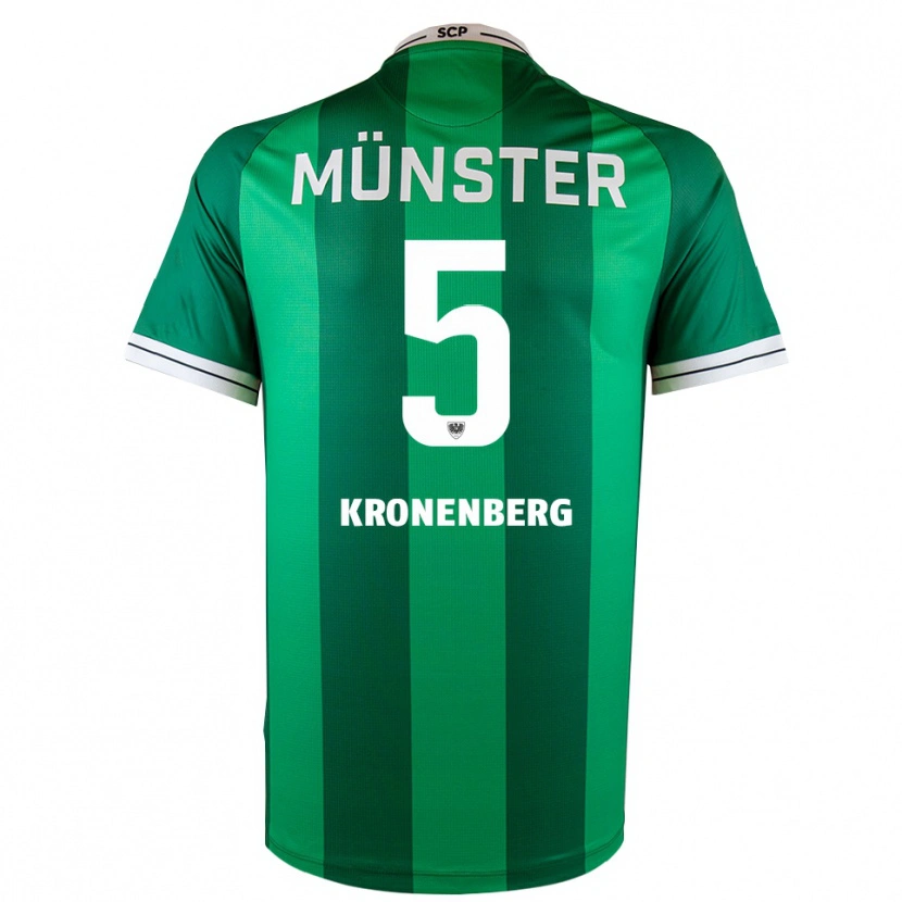 Danxen Kinder Ben Kronenberg #5 Grün Weiß Heimtrikot Trikot 2025/26 T-Shirt Schweiz