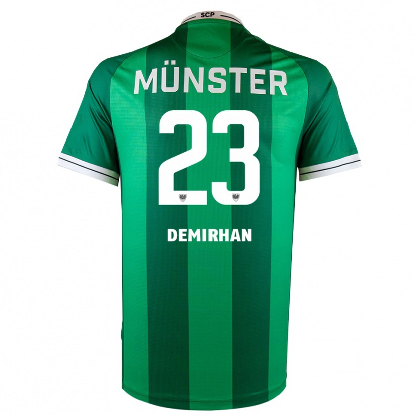 Danxen Kinder Mikail Demirhan #23 Grün Weiß Heimtrikot Trikot 2025/26 T-Shirt Schweiz