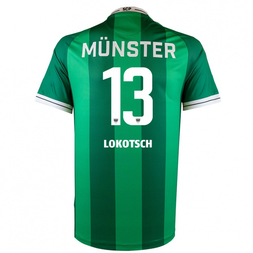 Danxen Kinder Lars Lokotsch #13 Grün Weiß Heimtrikot Trikot 2025/26 T-Shirt Schweiz