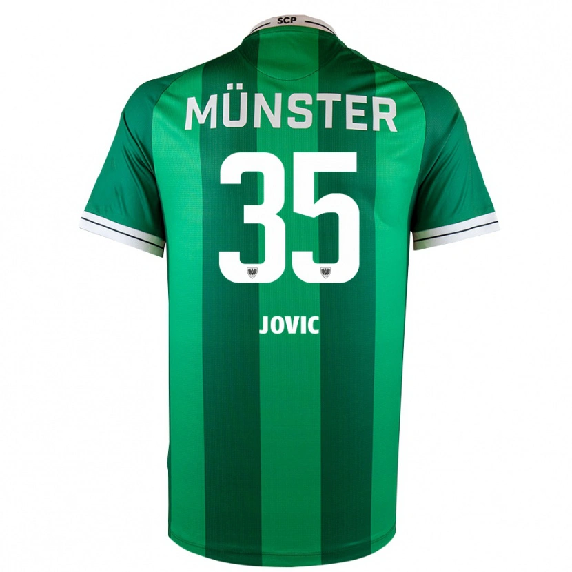 Danxen Kinder Jovan Jovic #35 Grün Weiß Heimtrikot Trikot 2025/26 T-Shirt Schweiz