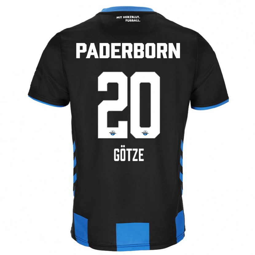 Danxen Kinder Felix Götze #20 Schwarz Blau Heimtrikot Trikot 2025/26 T-Shirt Schweiz