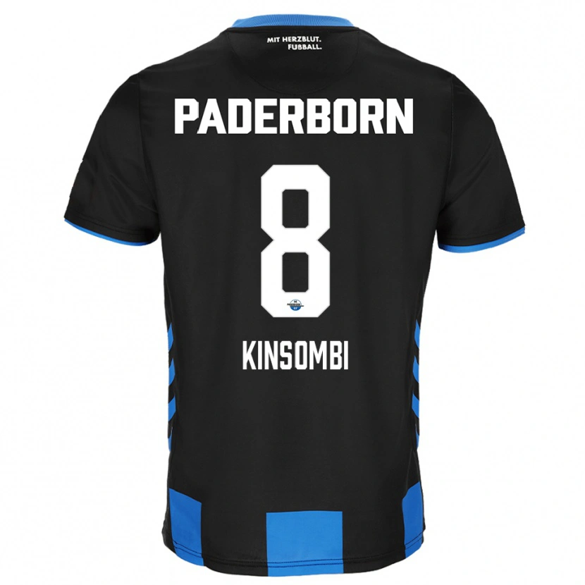 Danxen Kinder David Kinsombi #8 Schwarz Blau Heimtrikot Trikot 2025/26 T-Shirt Schweiz