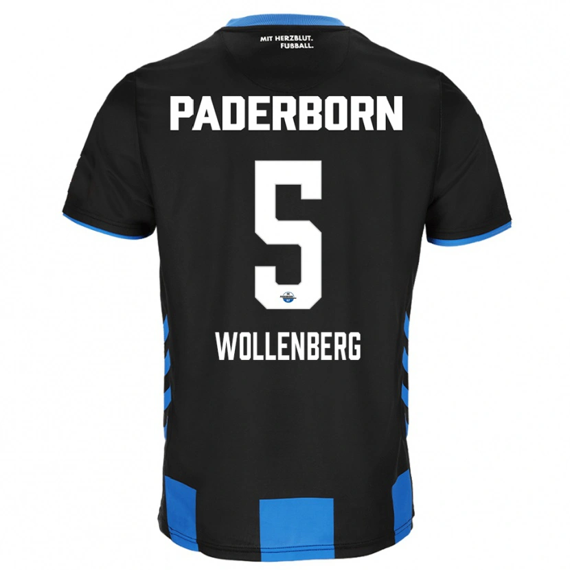 Danxen Kinder Paul Wollenberg #5 Schwarz Blau Heimtrikot Trikot 2025/26 T-Shirt Schweiz