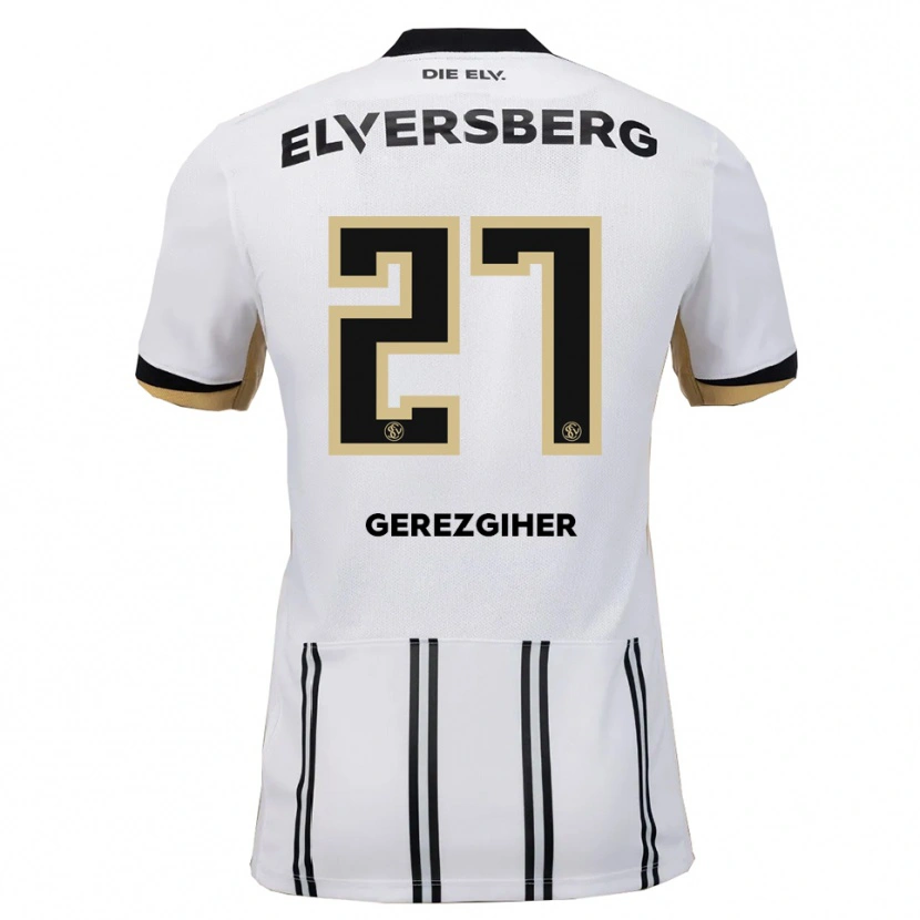 Danxen Kinder Filimon Gerezgiher #27 Weiß Schwarz Heimtrikot Trikot 2025/26 T-Shirt Schweiz