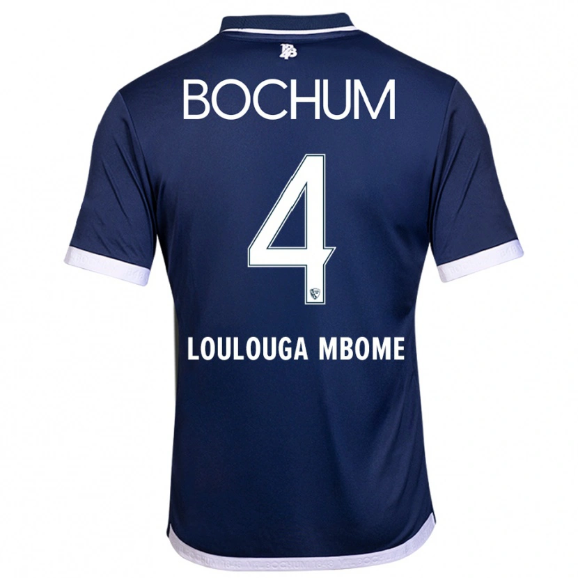 Danxen Kinder Adrien Loulouga-Mbome #4 Marineblau Weiß Heimtrikot Trikot 2025/26 T-Shirt Schweiz
