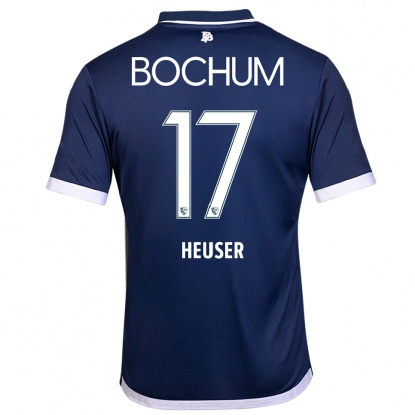 Danxen Kinder Ben Heuser #17 Marineblau Weiß Heimtrikot Trikot 2025/26 T-Shirt Schweiz