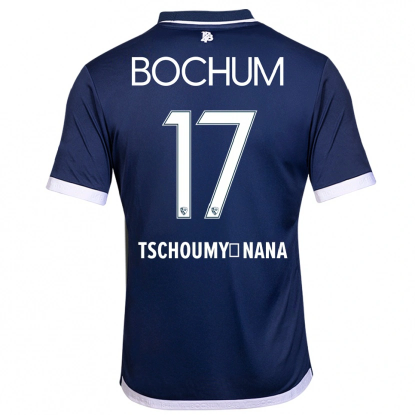 Danxen Kinder Daryl Tschoumy-Nana #17 Marineblau Weiß Heimtrikot Trikot 2025/26 T-Shirt Schweiz