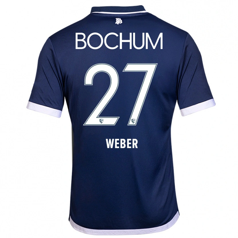 Danxen Kinder Samuel Weber #27 Marineblau Weiß Heimtrikot Trikot 2025/26 T-Shirt Schweiz