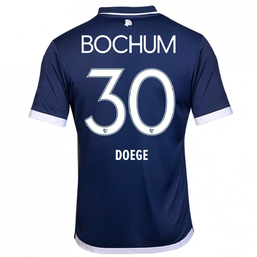 Danxen Kinder Leonie Doege #30 Marineblau Weiß Heimtrikot Trikot 2025/26 T-Shirt Schweiz