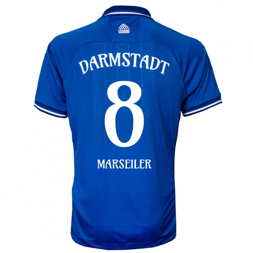 Danxen Kinder Luca Marseiler #8 Blau Weiß Heimtrikot Trikot 2025/26 T-Shirt Schweiz