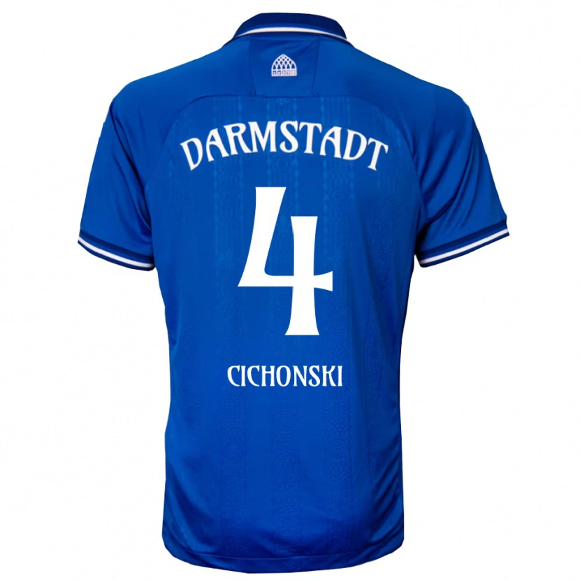 Danxen Kinder Florian Cichonski #4 Blau Weiß Heimtrikot Trikot 2025/26 T-Shirt Schweiz