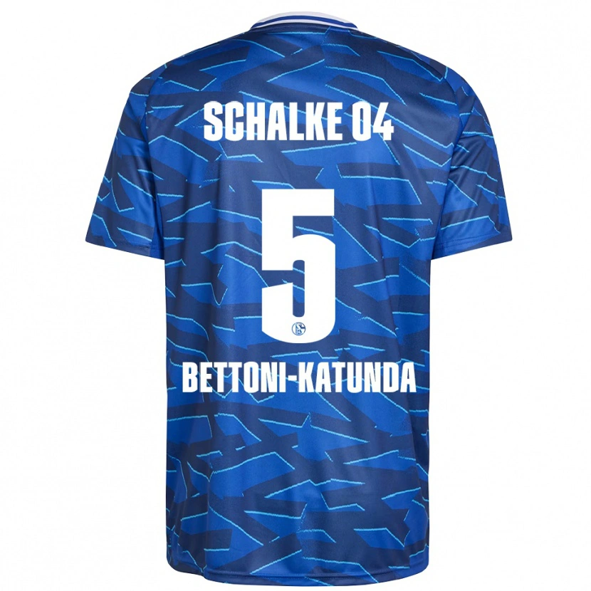 Danxen Kinder Claudio Bettoni-Katunda #5 Königsblau Weiß Heimtrikot Trikot 2025/26 T-Shirt Schweiz