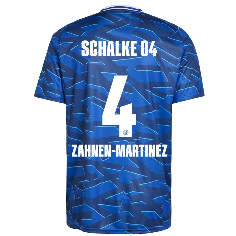 Danxen Kinder Pablo Zahnen-Martinez #4 Königsblau Weiß Heimtrikot Trikot 2025/26 T-Shirt Schweiz