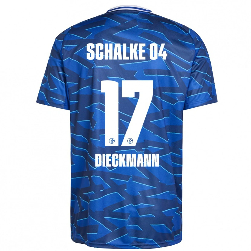 Danxen Kinder Jonas Dieckmann #17 Königsblau Weiß Heimtrikot Trikot 2025/26 T-Shirt Schweiz