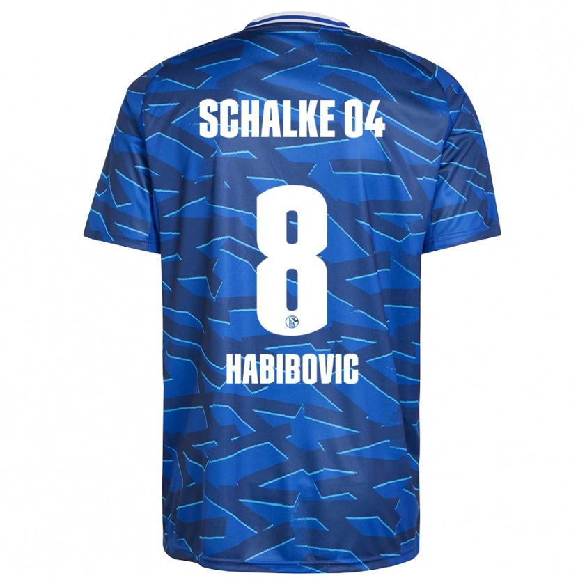 Danxen Kinder Edina Habibovic #8 Königsblau Weiß Heimtrikot Trikot 2025/26 T-Shirt Schweiz
