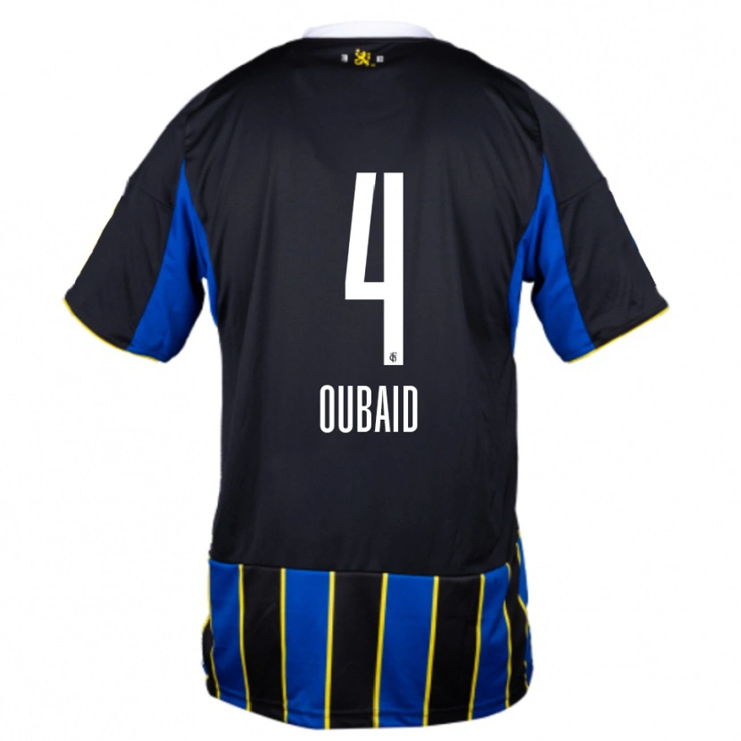 Danxen Kinder Obeida Oubaid #4 Blau Schwarz Gelb Heimtrikot Trikot 2025/26 T-Shirt Schweiz