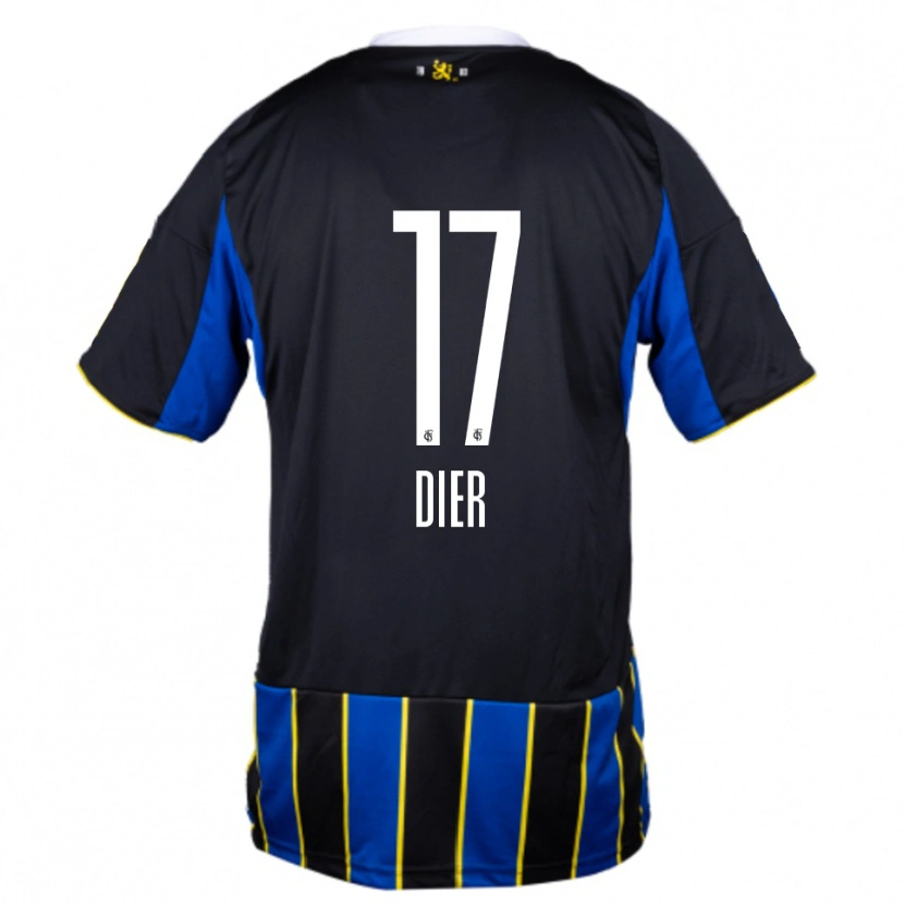 Danxen Kinder Lucas Dier #17 Blau Schwarz Gelb Heimtrikot Trikot 2025/26 T-Shirt Schweiz