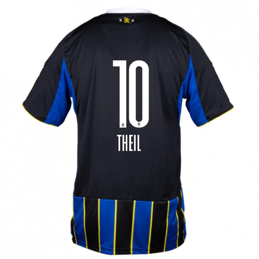Danxen Kinder Larissa Theil #10 Blau Schwarz Gelb Heimtrikot Trikot 2025/26 T-Shirt Schweiz
