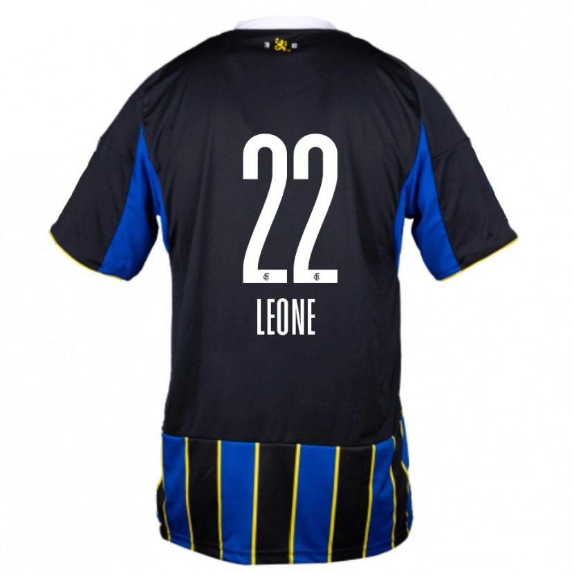 Danxen Kinder Vincent Leone #22 Blau Schwarz Gelb Heimtrikot Trikot 2025/26 T-Shirt Schweiz