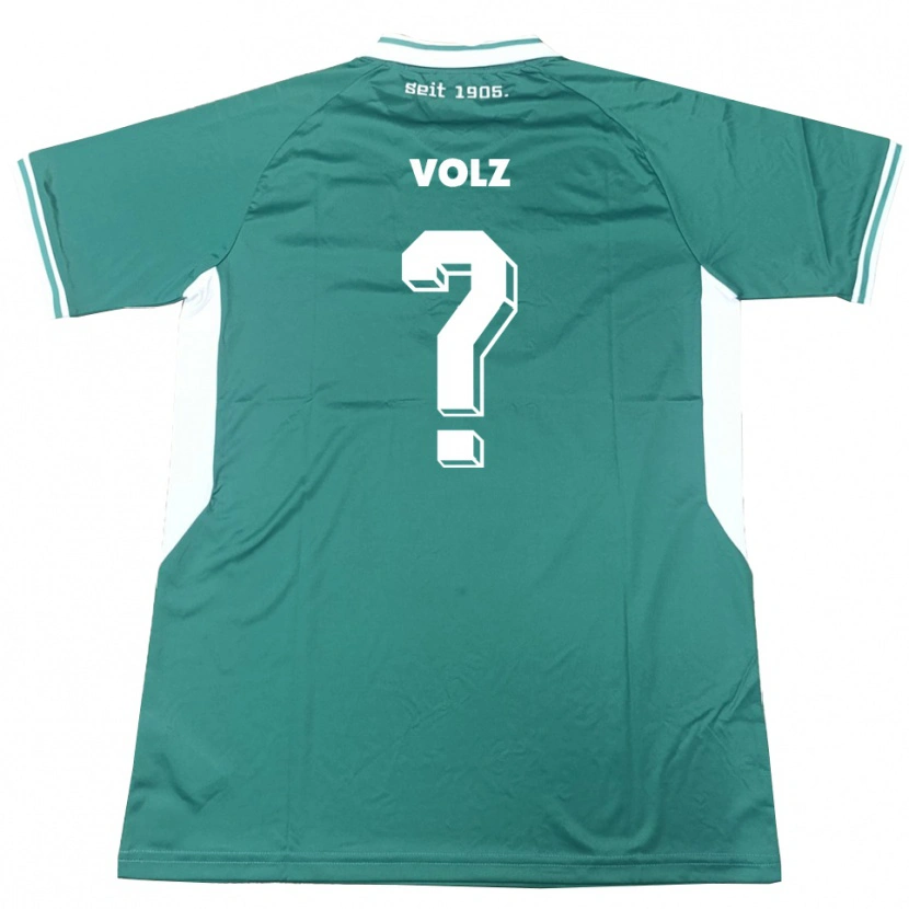Danxen Kinder Jule Volz #0 Grün Weiß Heimtrikot Trikot 2025/26 T-Shirt Schweiz