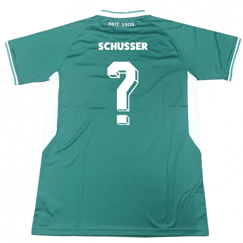 Danxen Kinder Lina Schusser #0 Grün Weiß Heimtrikot Trikot 2025/26 T-Shirt Schweiz