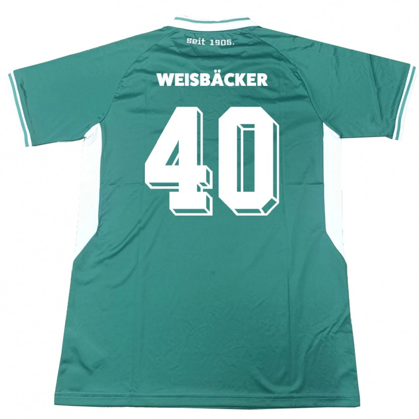 Danxen Kinder Maximilian Weisbäcker #40 Grün Weiß Heimtrikot Trikot 2025/26 T-Shirt Schweiz