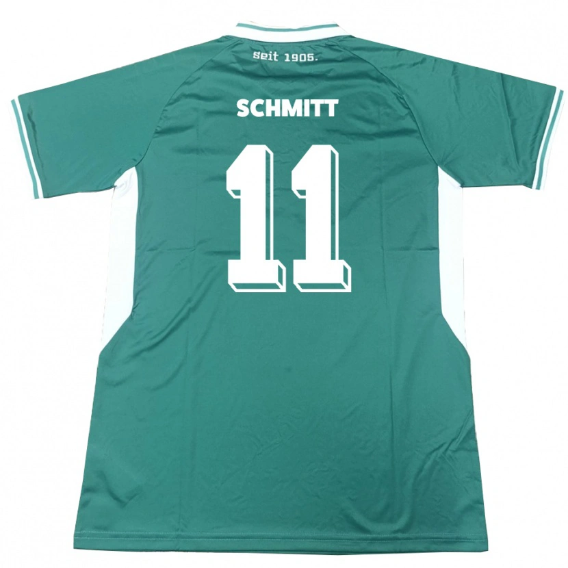 Danxen Kinder Valentin Schmitt #11 Grün Weiß Heimtrikot Trikot 2025/26 T-Shirt Schweiz