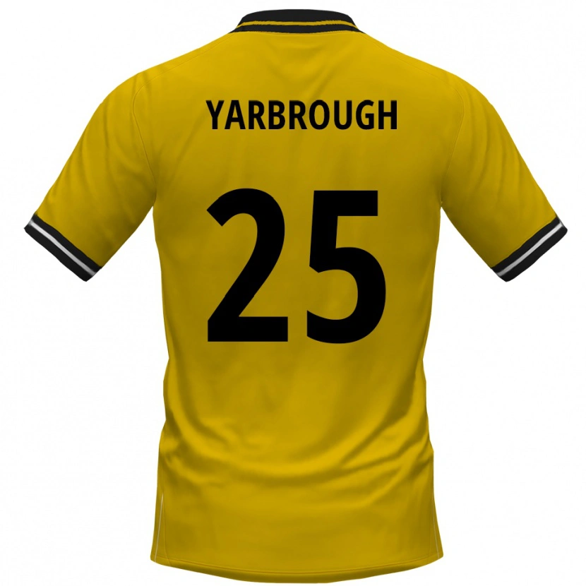 Danxen Kinder Lamar Yarbrough #25 Gelb Schwarz Heimtrikot Trikot 2025/26 T-Shirt Schweiz