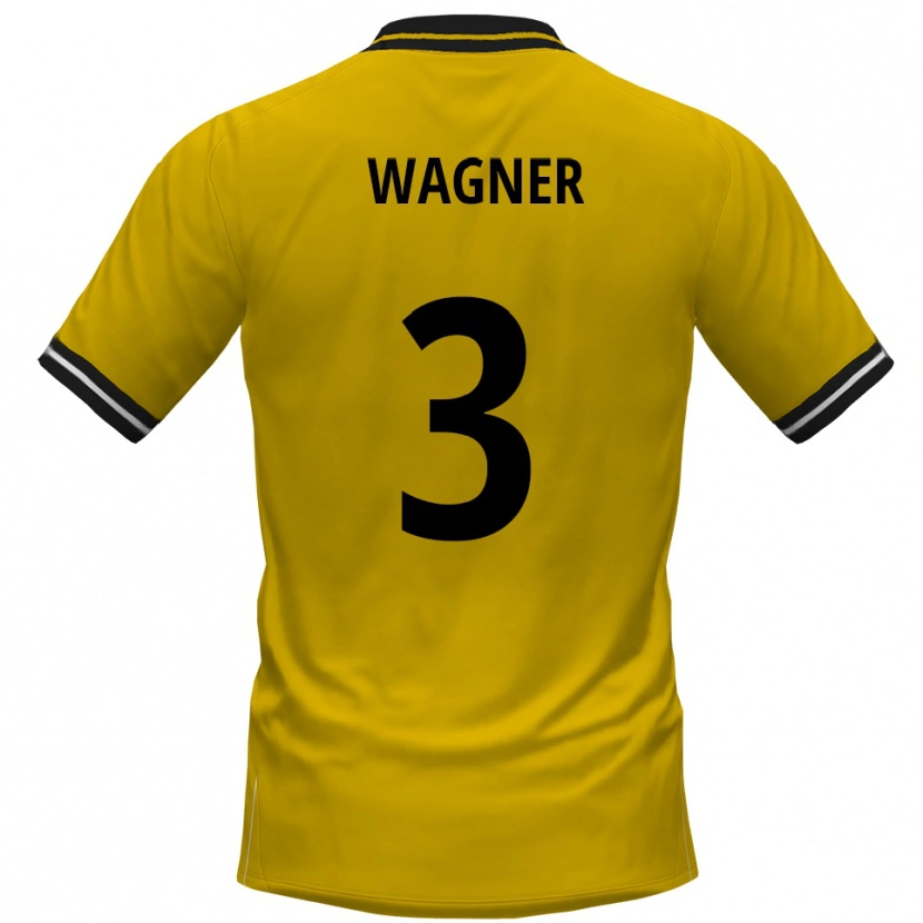 Danxen Kinder Matti Wagner #3 Gelb Schwarz Heimtrikot Trikot 2025/26 T-Shirt Schweiz