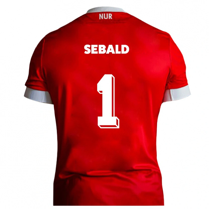 Danxen Kinder Alexander Sebald #1 Rot Weiß Heimtrikot Trikot 2025/26 T-Shirt Schweiz