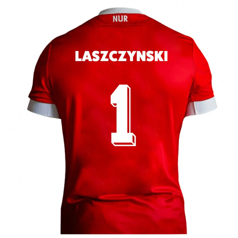 Danxen Kinder Adam Laszczynski #1 Rot Weiß Heimtrikot Trikot 2025/26 T-Shirt Schweiz