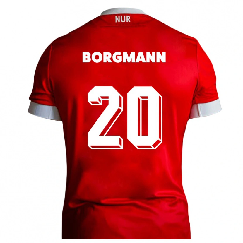 Danxen Kinder Axel Borgmann #20 Rot Weiß Heimtrikot Trikot 2025/26 T-Shirt Schweiz