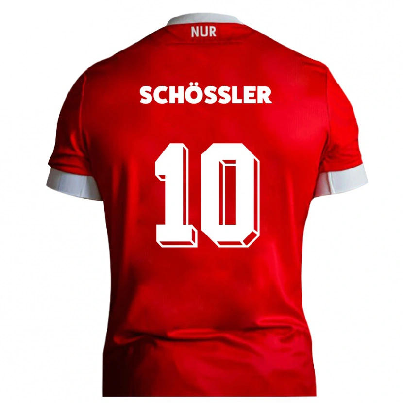 Danxen Kinder Maris Schößler #10 Rot Weiß Heimtrikot Trikot 2025/26 T-Shirt Schweiz