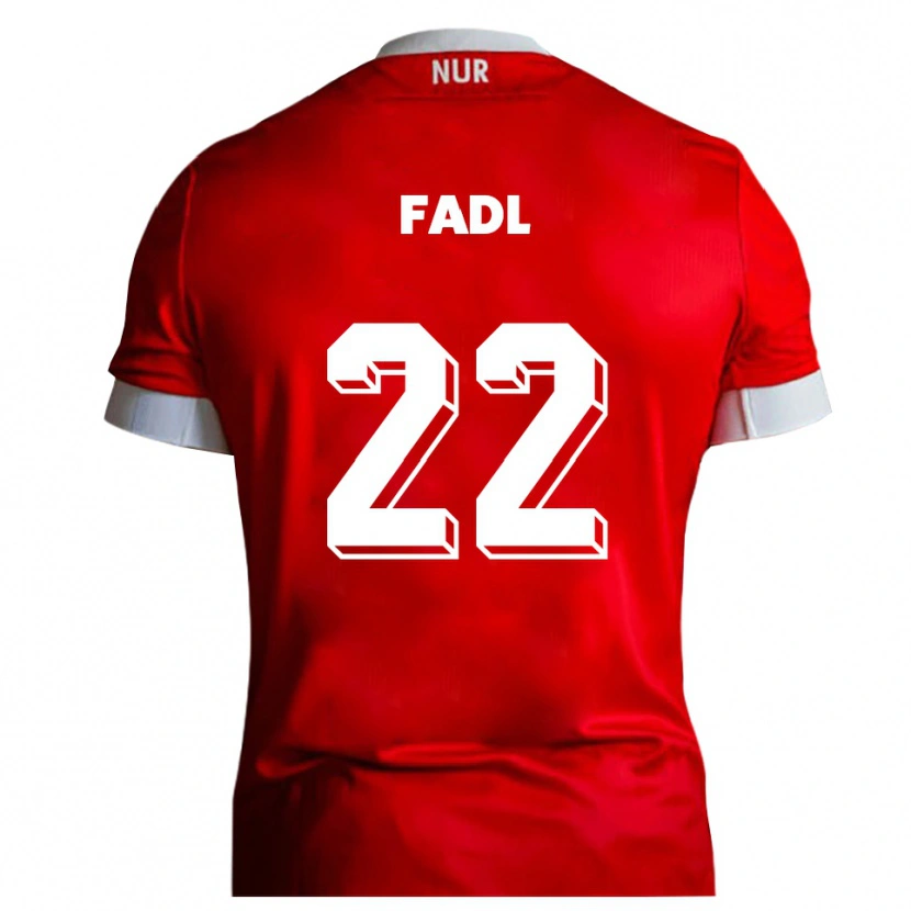 Danxen Kinder Jad Fadl #22 Rot Weiß Heimtrikot Trikot 2025/26 T-Shirt Schweiz