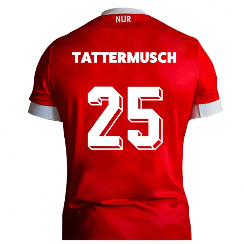 Danxen Kinder Ted Tattermusch #25 Rot Weiß Heimtrikot Trikot 2025/26 T-Shirt Schweiz