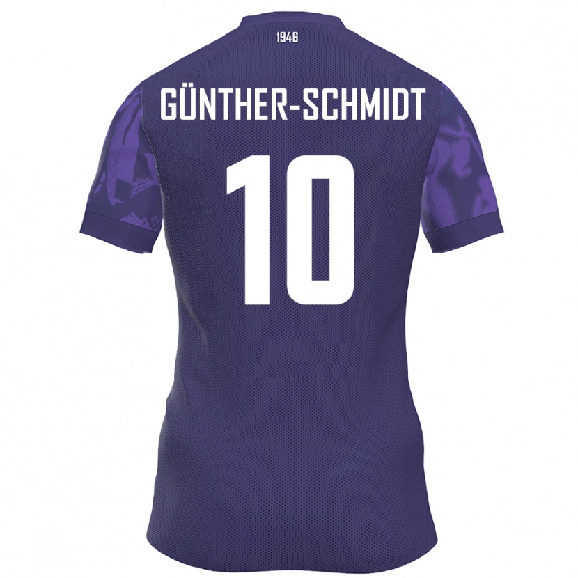 Danxen Kinder Julian Günther-Schmidt #10 Lila Weiß Heimtrikot Trikot 2025/26 T-Shirt Schweiz