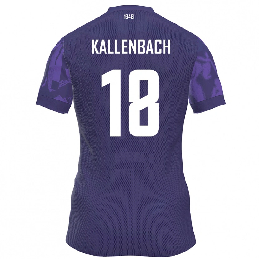 Danxen Kinder William Kallenbach #18 Lila Weiß Heimtrikot Trikot 2025/26 T-Shirt Schweiz