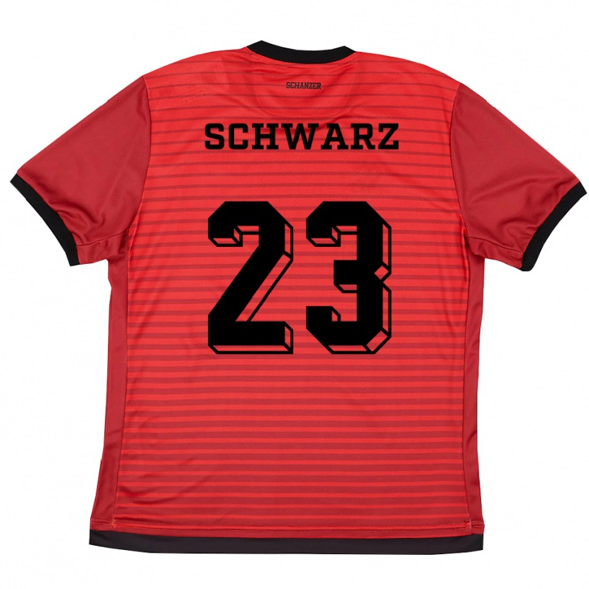 Danxen Kinder Magdalena Schwarz #23 Rot Schwarz Heimtrikot Trikot 2025/26 T-Shirt Schweiz