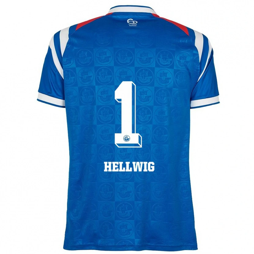 Danxen Kinder Merle Hellwig #1 Blau Weiß Rot Heimtrikot Trikot 2025/26 T-Shirt Schweiz