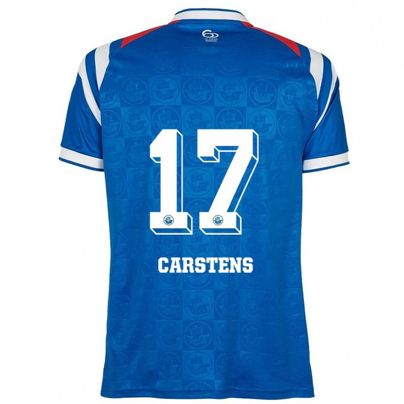 Danxen Kinder Florian Carstens #17 Blau Weiß Rot Heimtrikot Trikot 2025/26 T-Shirt Schweiz